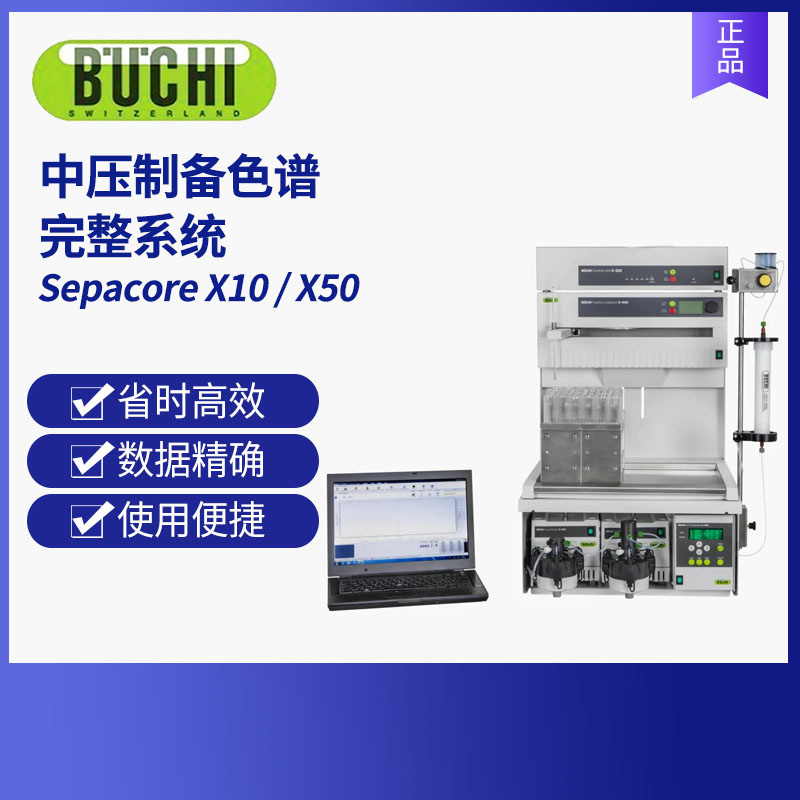 瑞士步琦中壓制備色譜完整系統 Sepacore X10 / X50